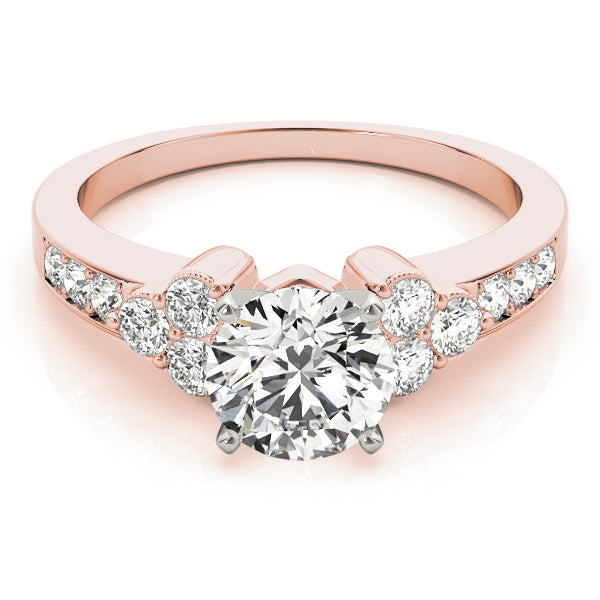Cluster Sides Diamond Engagement Ring · 0.39 ct tw