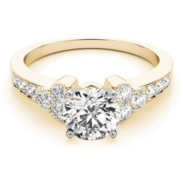 Cluster Sides Diamond Engagement Ring · 0.39 ct tw