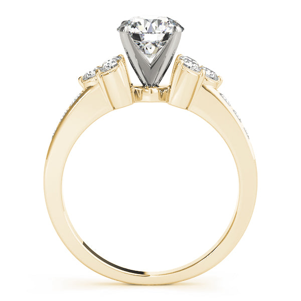 Cluster Sides Diamond Engagement Ring · 0.39 ct tw