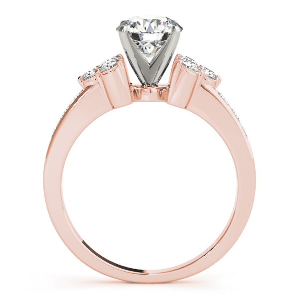 Cluster Sides Diamond Engagement Ring · 0.39 ct tw