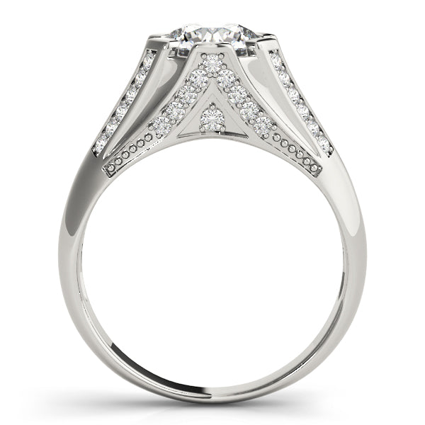 Round Multi-Row Diamond Engagement Ring · 1.58 ct tw