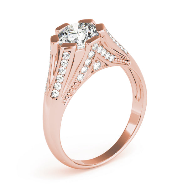 Round Multi-Row Diamond Engagement Ring · 1.58 ct tw