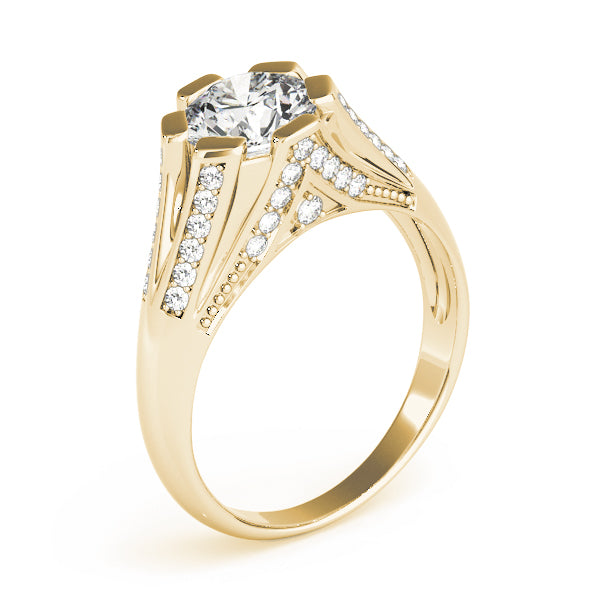 Round Multi-Row Diamond Engagement Ring · 1.58 ct tw