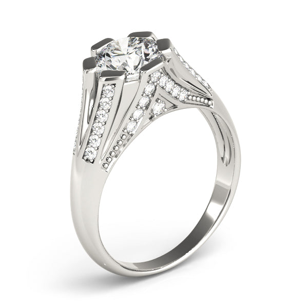 Round Multi-Row Diamond Engagement Ring · 1.58 ct tw