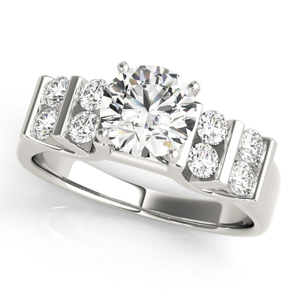 Multi-Row Diamond Engagement Ring · 0.48 ct tw