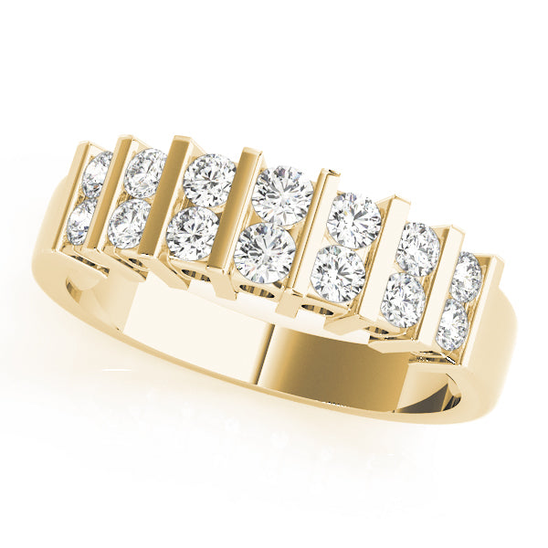 Bar Set Diamond Wedding Band · 0.46 ct tw