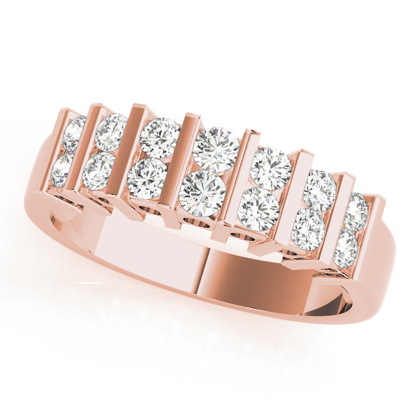 Bar Set Diamond Wedding Band · 0.32 ct tw