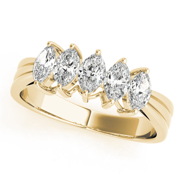 Marquise Fancy Shape Diamond Wedding Band · 1.00 ct tw