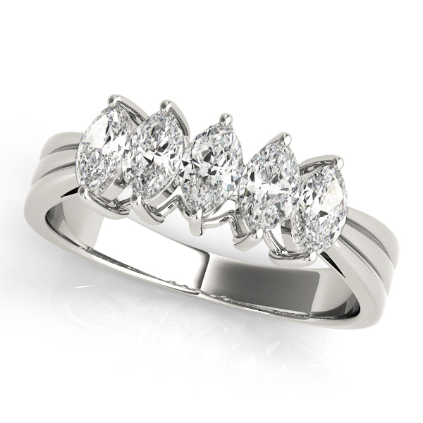 Marquise Fancy Shape Diamond Wedding Band · 1.00 ct tw