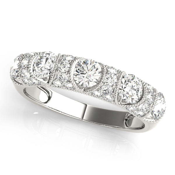 Bar Set Diamond Wedding Band · 0.99 ct tw