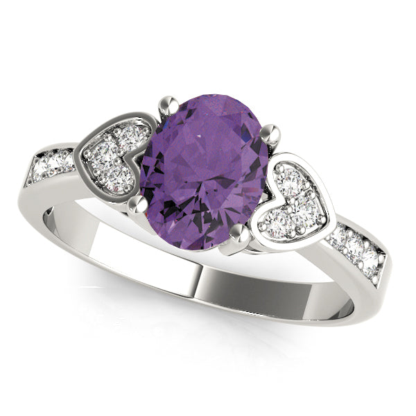 Oval Gemstone Fashion Ring · 0.15 ct tw