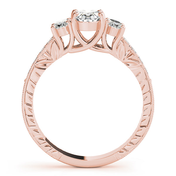 Oval Three-Stone Diamond Engagement Ring · 1.04 ct tw