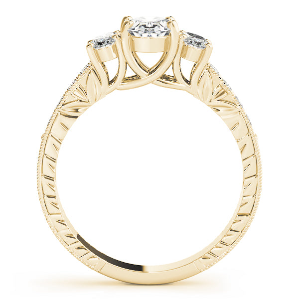 Oval Three-Stone Diamond Engagement Ring · 0.92 ct tw