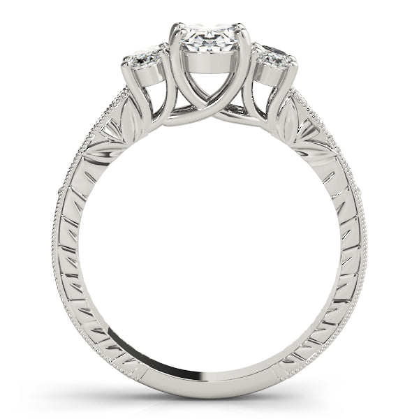 Oval Three-Stone Diamond Engagement Ring · 1.04 ct tw