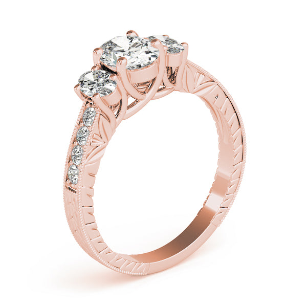 Oval Three-Stone Diamond Engagement Ring · 1.04 ct tw