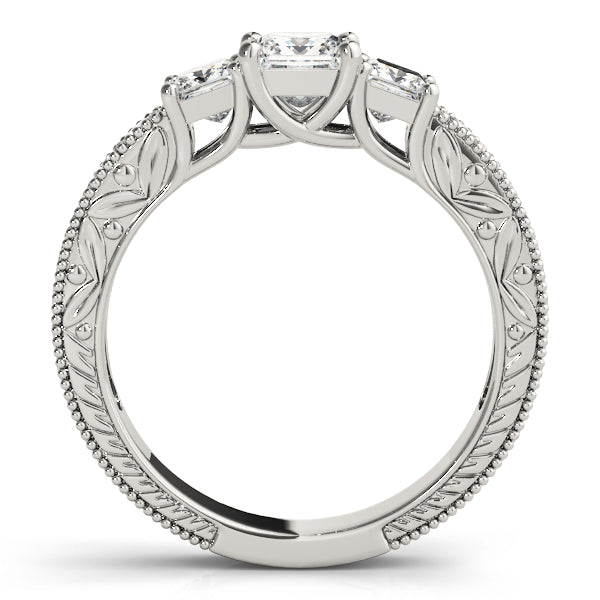 Square Three-Stone Princess Diamond Engagement Ring · 1.54 ct tw