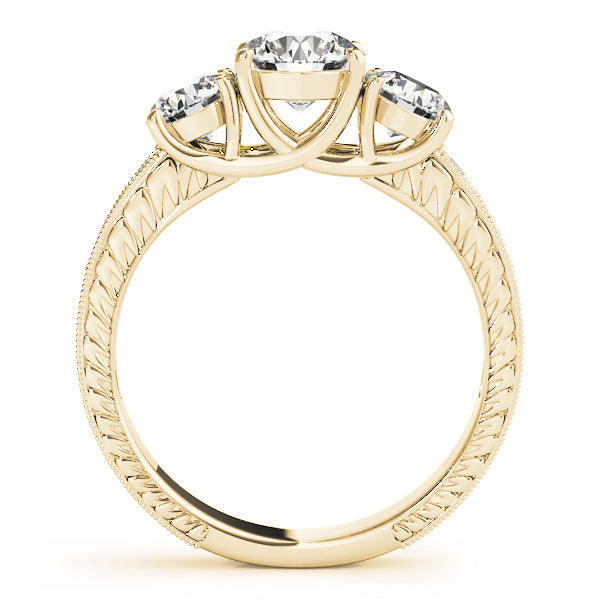Round Three-Stone Diamond Engagement Ring · 2.37 ct tw