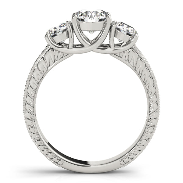 Round Three-Stone Diamond Engagement Ring · 2.37 ct tw