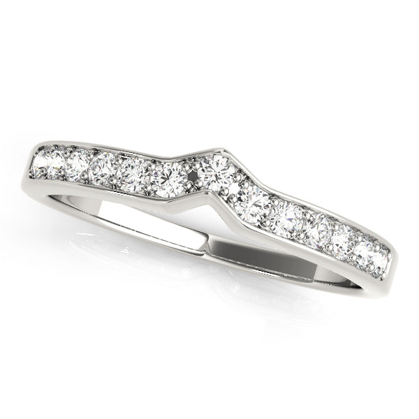 Curved Diamond Wedding Band · 0.18 ct tw