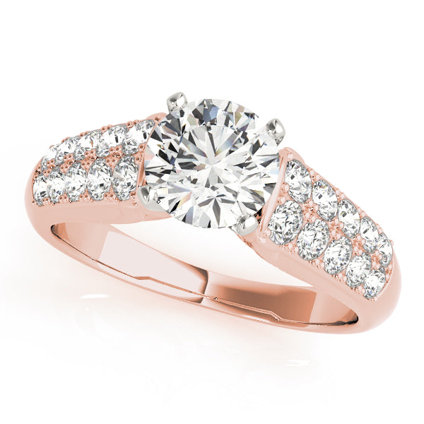 Pave Diamond Engagement Ring · 0.40 ct tw