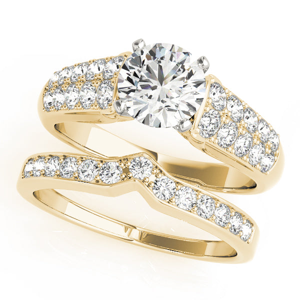 Pave Diamond Engagement Ring · 0.40 ct tw