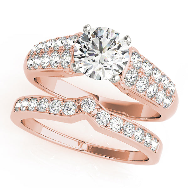 Pave Diamond Engagement Ring · 0.40 ct tw