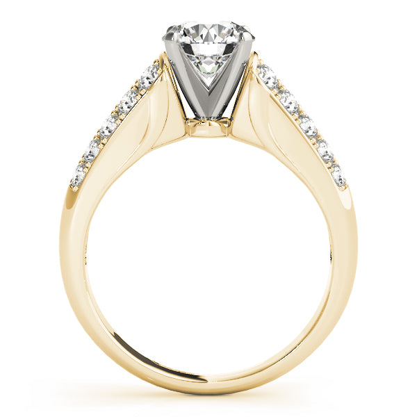 Pave Diamond Engagement Ring · 0.40 ct tw