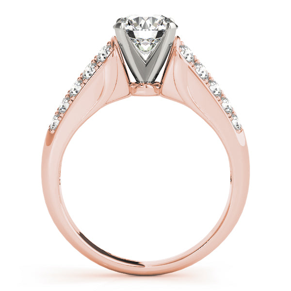 Pave Diamond Engagement Ring · 0.40 ct tw