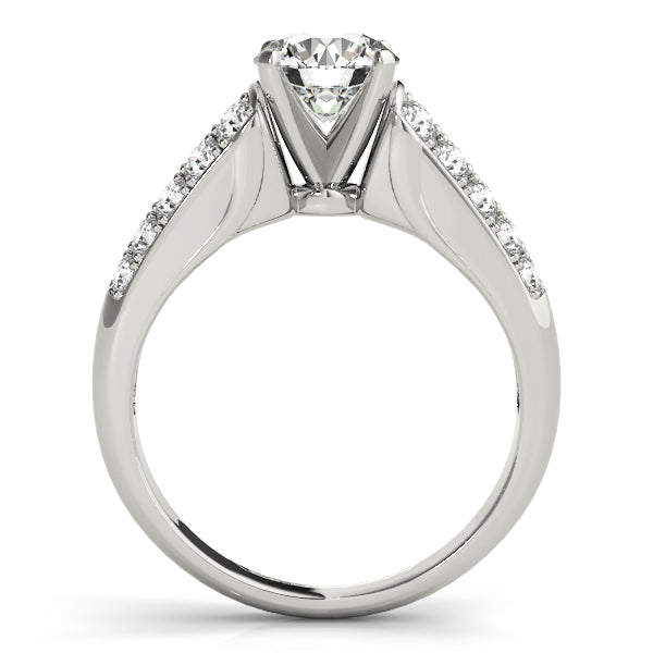 Pave Diamond Engagement Ring · 0.40 ct tw