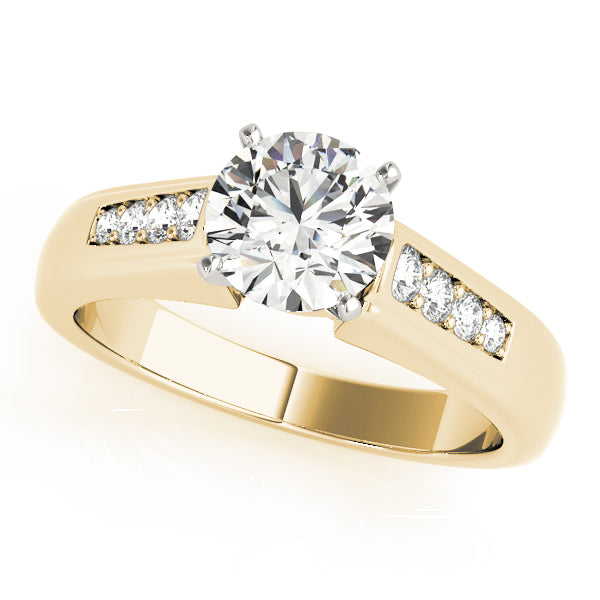 Single Row Channel Set Diamond Engagement Ring · 0.17 ct tw