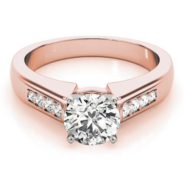 Single Row Channel Set Diamond Engagement Ring · 0.17 ct tw