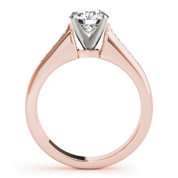 Single Row Channel Set Diamond Engagement Ring · 0.17 ct tw