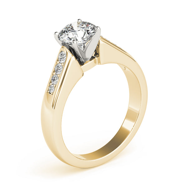 Single Row Channel Set Diamond Engagement Ring · 0.17 ct tw