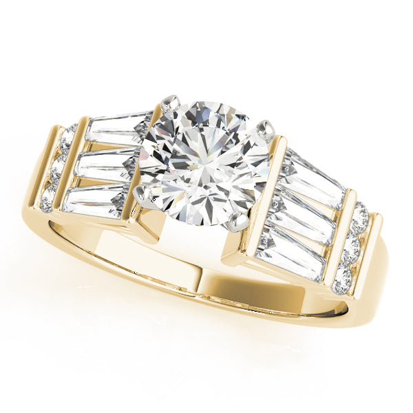 Baguette Fancy Shape Diamond Engagement Ring · 1.02 ct tw