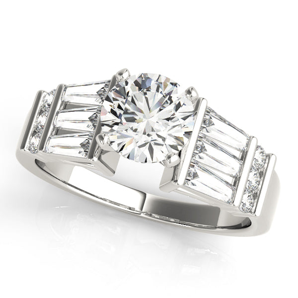 Baguette Fancy Shape Diamond Engagement Ring · 1.02 ct tw
