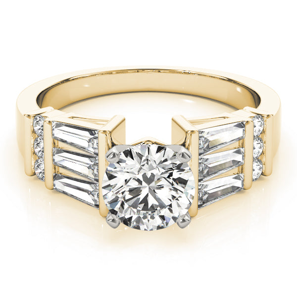 Baguette Fancy Shape Diamond Engagement Ring · 1.02 ct tw