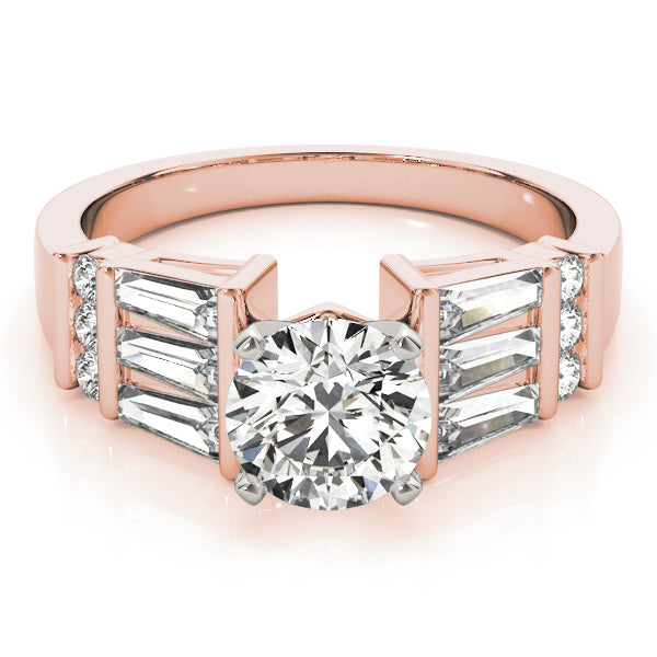 Baguette Fancy Shape Diamond Engagement Ring · 1.02 ct tw