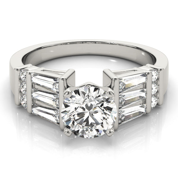 Baguette Fancy Shape Diamond Engagement Ring · 1.02 ct tw