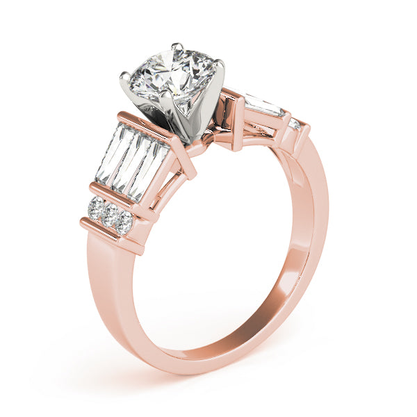 Baguette Fancy Shape Diamond Engagement Ring · 1.02 ct tw