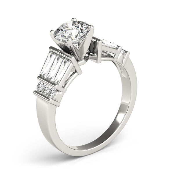 Baguette Fancy Shape Diamond Engagement Ring · 1.02 ct tw