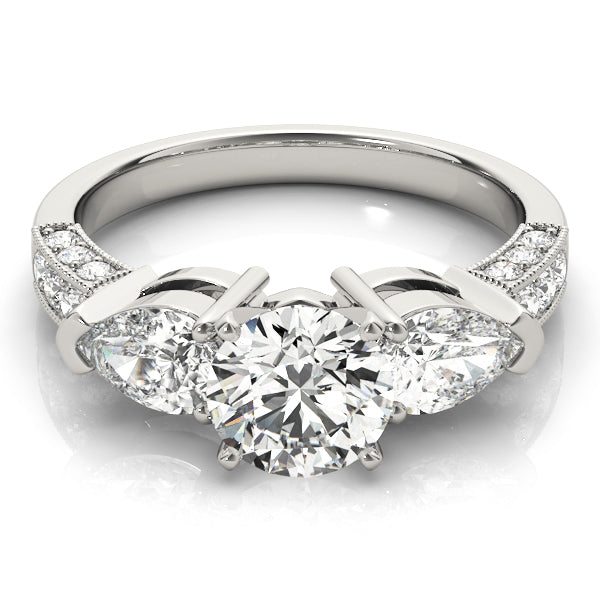 Pear Three-Stone Diamond Engagement Ring · 1.07 ct tw