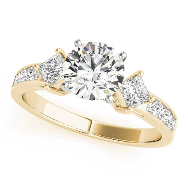 Cluster Sides Diamond Engagement Ring · 0.38 ct tw