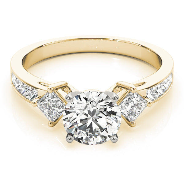 Cluster Sides Diamond Engagement Ring · 0.38 ct tw