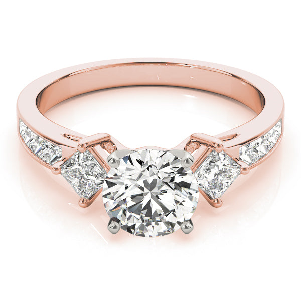 Cluster Sides Diamond Engagement Ring · 0.38 ct tw