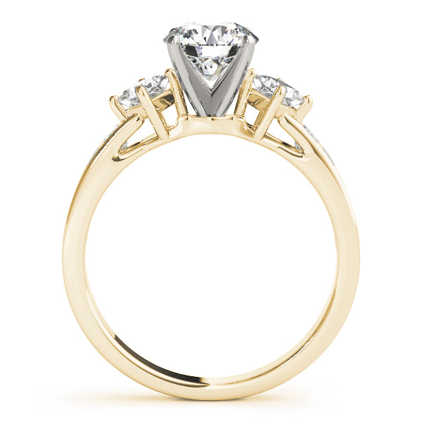 Cluster Sides Diamond Engagement Ring · 0.38 ct tw