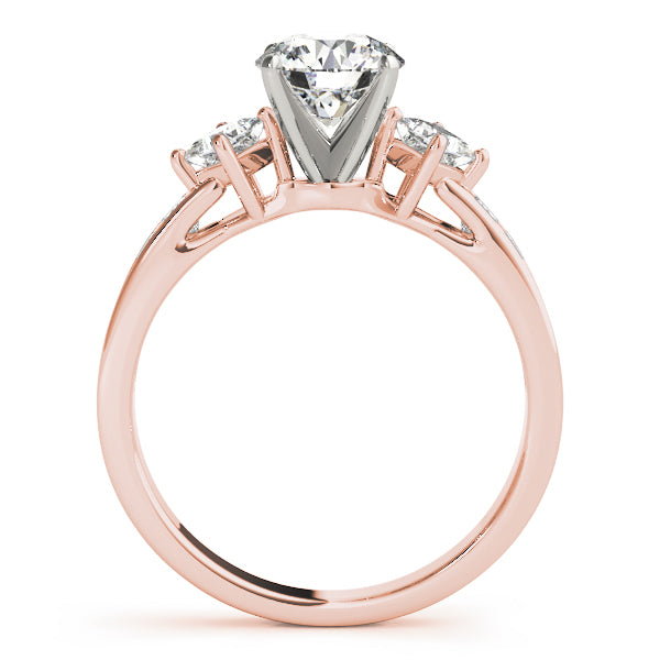 Cluster Sides Diamond Engagement Ring · 0.69 ct tw