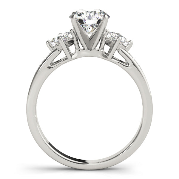Cluster Sides Diamond Engagement Ring · 0.38 ct tw
