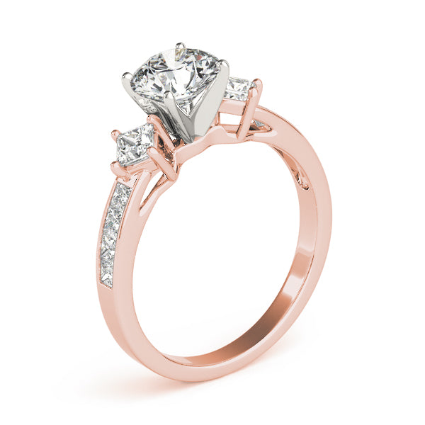 Cluster Sides Diamond Engagement Ring · 0.38 ct tw