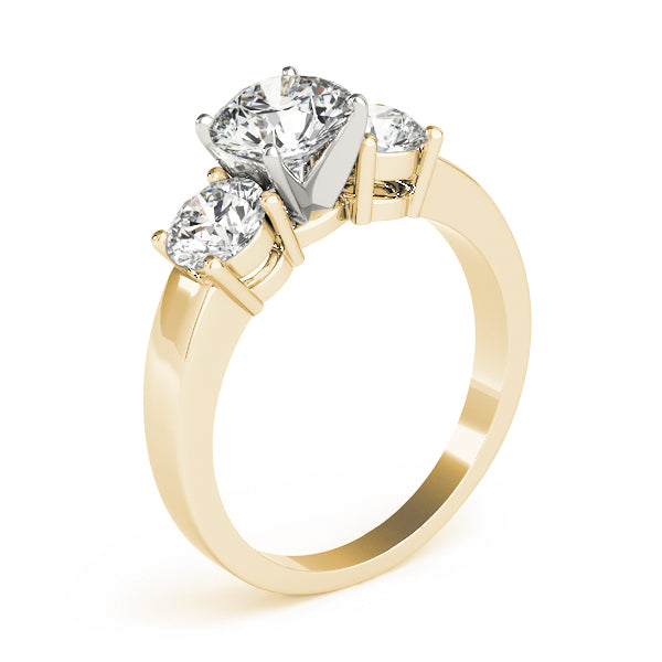 Round Three-Stone Diamond Engagement Ring · 0.50 ct tw