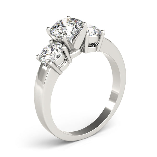 Round Three-Stone Diamond Engagement Ring · 0.50 ct tw